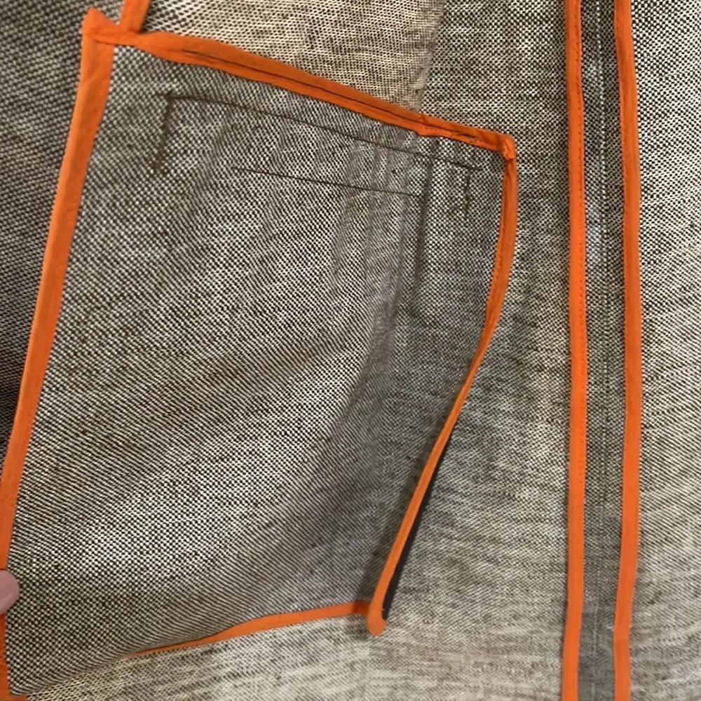 Tory Burch beige rain jacket fitted waterproof trench coat size Small - Picture 7 of 16